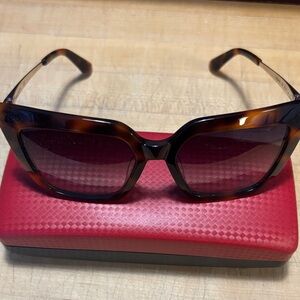 Calvin Klein Brown and Gold Sunglasses